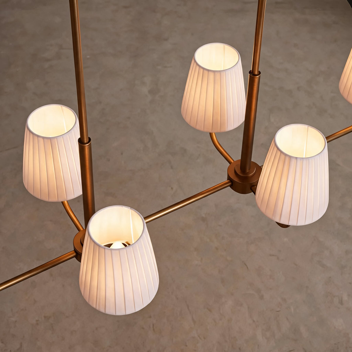 Luxury Brass Linear Chandelier