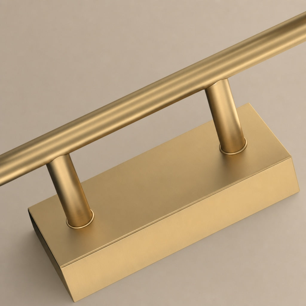 Solid Copper Multi-Head LED Vanity Light 2–5 Light Milk Glass