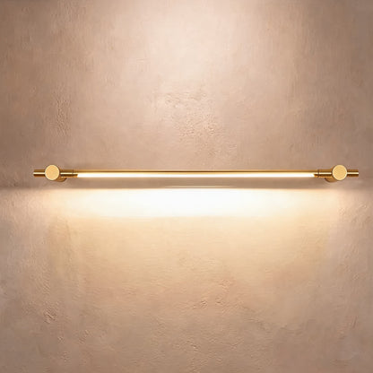Polished Brass Linear LED Vanity Light 90cm & 120cm Acrylic Shade