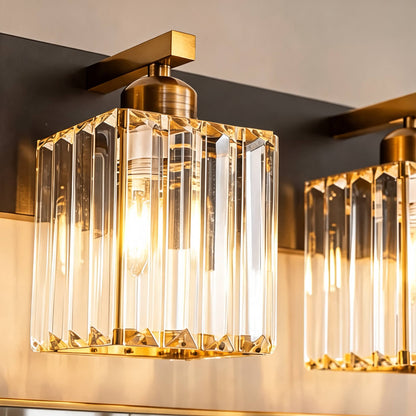 Crystal & Black Gold Wall Sconce 4-Light & 5-Light E27 Vanity Light