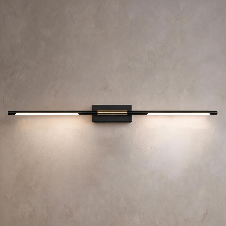 Black & Gold Acrylic LED Vanity Light Bar 60cm & 100cm Bathroom Mirror Light