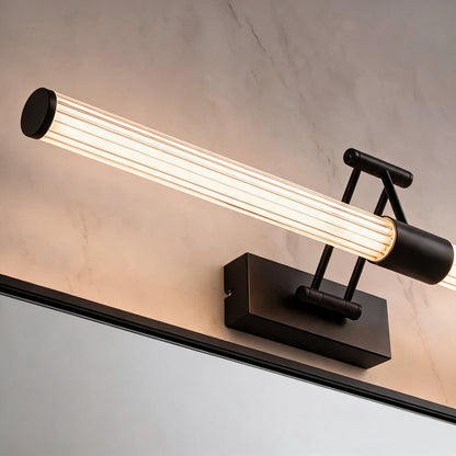 Foldable Twin-Arm LED Vanity Light 360° Acrylic Cylinder 48–78cm