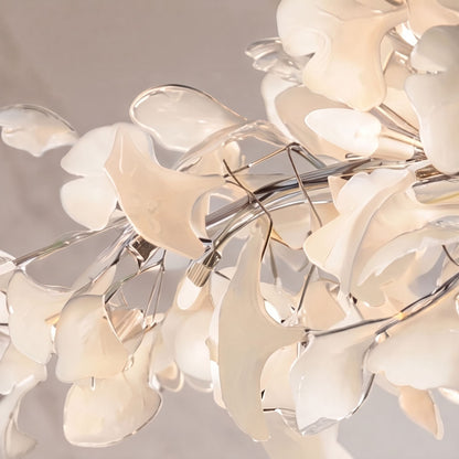 Plume Metal Chandelier Glass Shade 3-Light LED