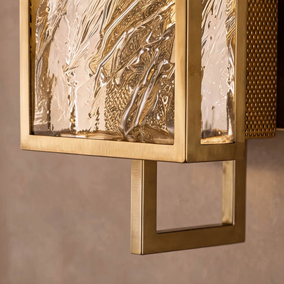 Clear Crystal Wall Light Metal Frame E14 Sconce Sparkle