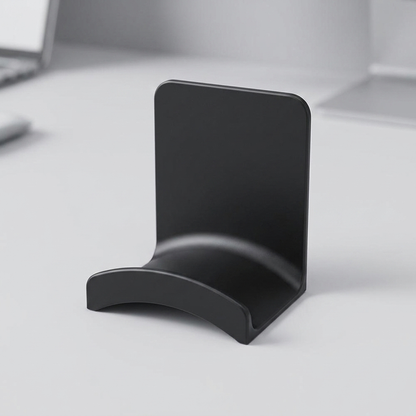 Black headphone stand