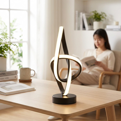 Black creative design desk lamp