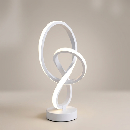 White creative design desk lamp