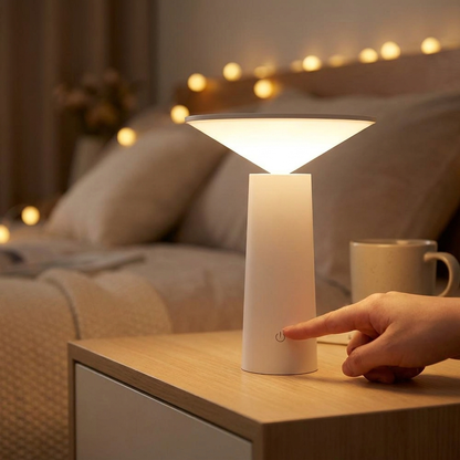 White USB touch sensor desk lamp