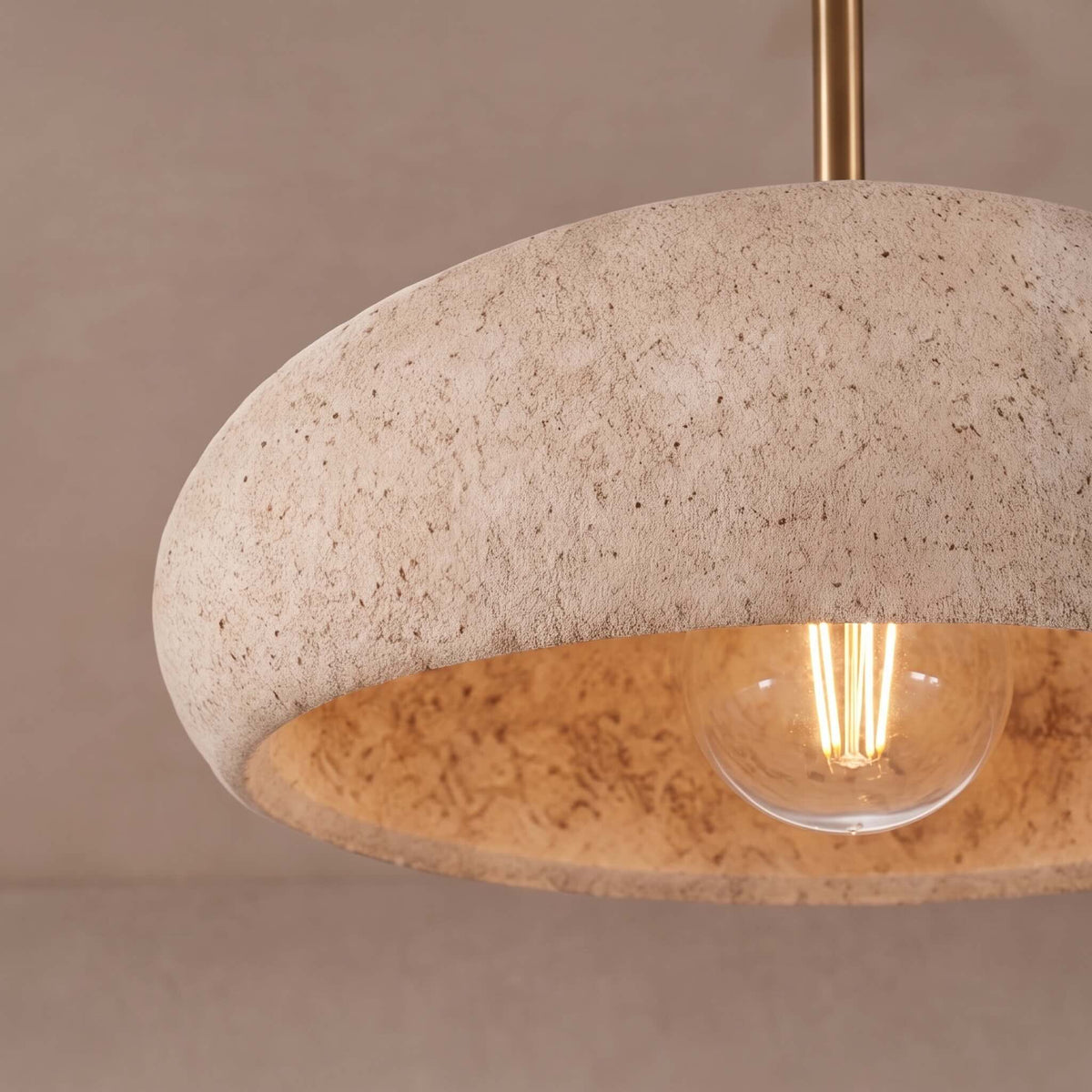 Wabi-Sabi Iron Semi-Flush Ceiling Light LED E27 Adjustable Colour Temp