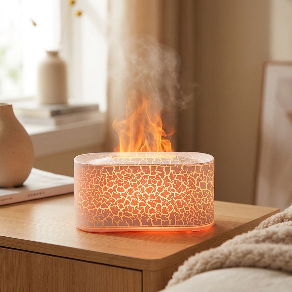 White pattern flame diffuser