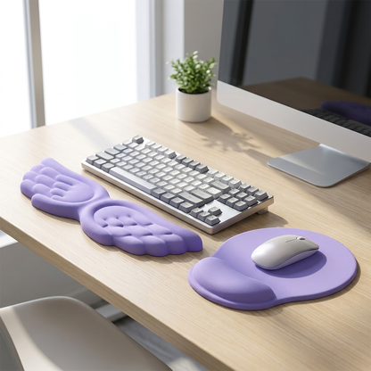 Purple wrist rest set