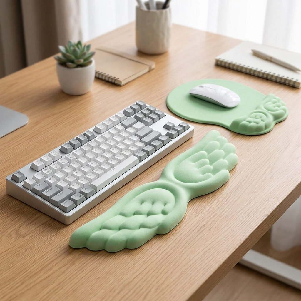 Green wrist rest set
