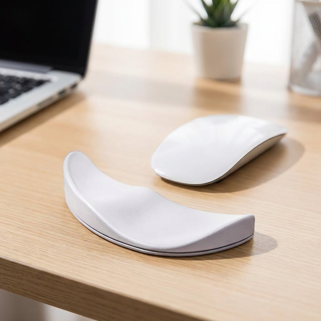 White gliding wrist rest