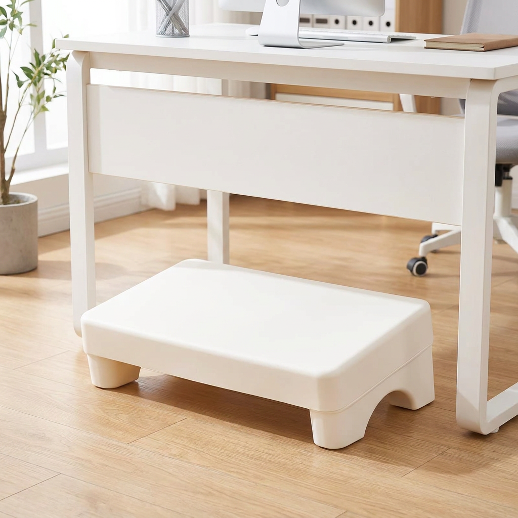White footrest