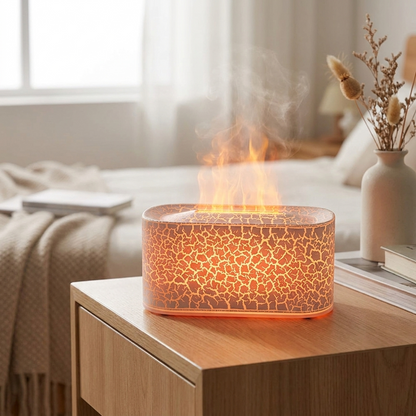White crackle flame diffuser