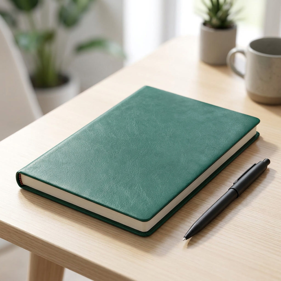 Algae green notebook