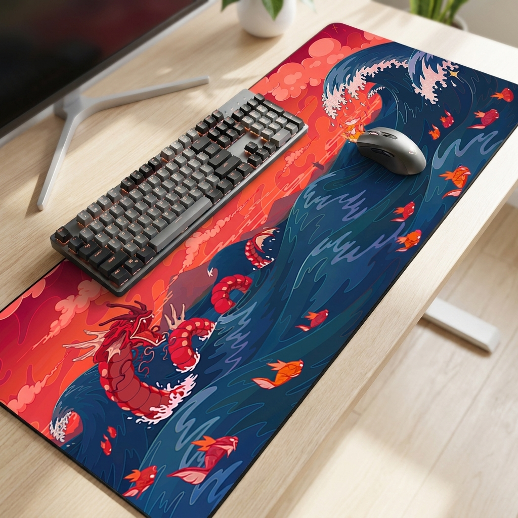 Tsunami mouse pad