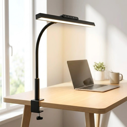 Black LED clamp lamp