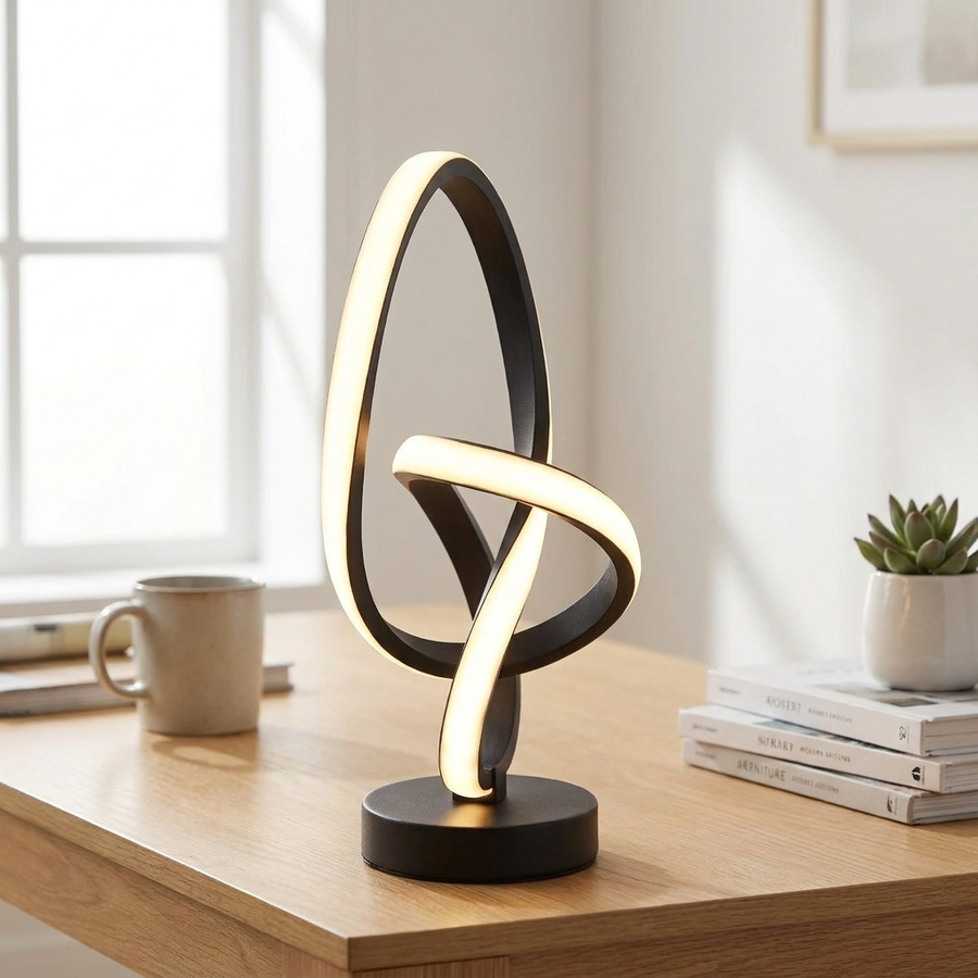Black creative design desk lamp