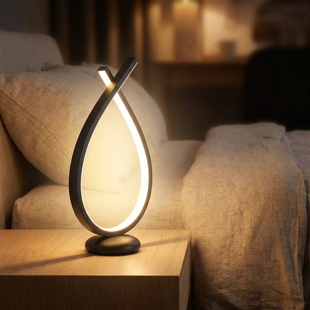 Black night lamp
