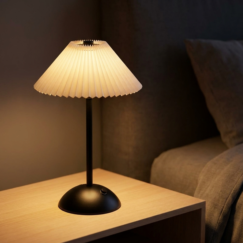 Black retro desk lamp