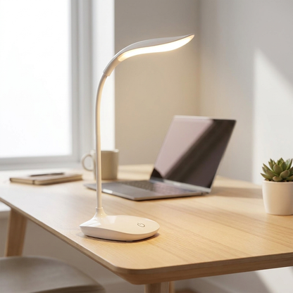 White home office lamp
