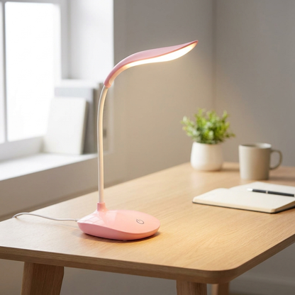 Pink home office lamp