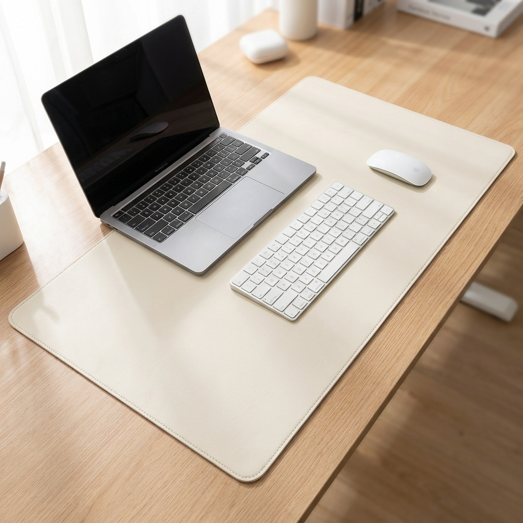 Eggshell PU desk mat