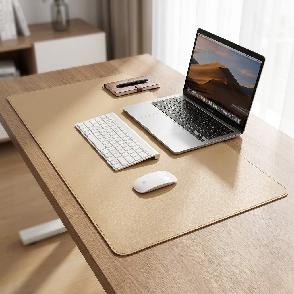 Latte — PU Leather Desk Mat
