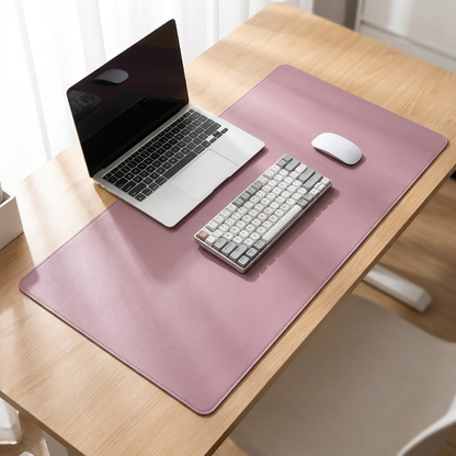 Pale Mauve — PU Leather Desk Mat