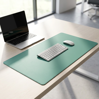 Green Blue — PU Leather Desk Mat
