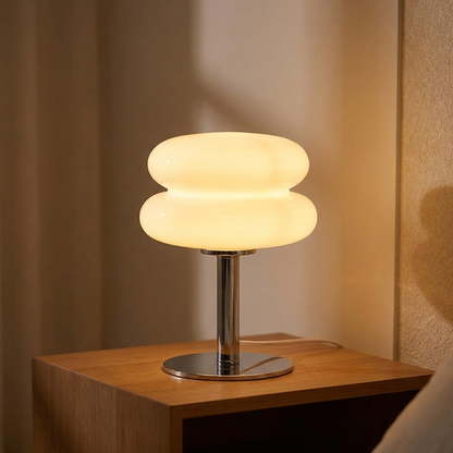 White macaron lamp