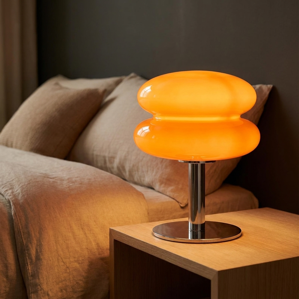 Orange macaron lamp