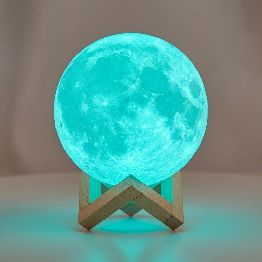LED Moon Galaxy Night Light Bedroom Lighting DIY Lamp Kids Gifts Warm Eye-Friendly Glow