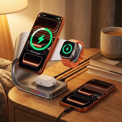 4-in-1 Metal Charging Stand