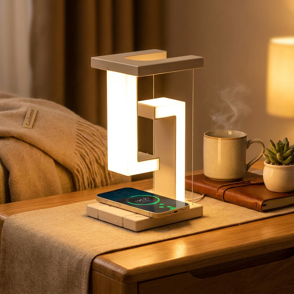 Floating Wireless Charger Lamp