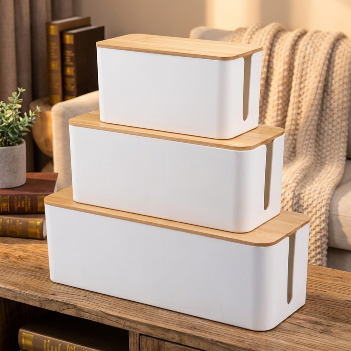 Wooden Cable Storage Box — Wholesale Case