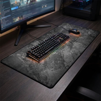 Gaming mouse pad design 2 on a desk setup