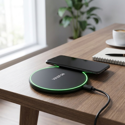 VIKEFON wireless charging pad with cable on a desk