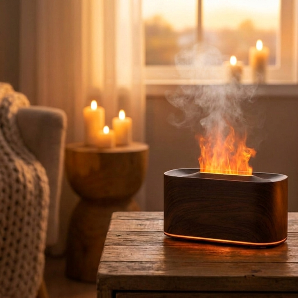Flame Aromatherapy Diffuser Humidifier