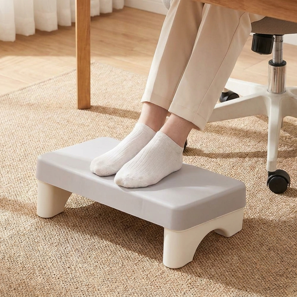 Ergonomic Under-Desk Footrest