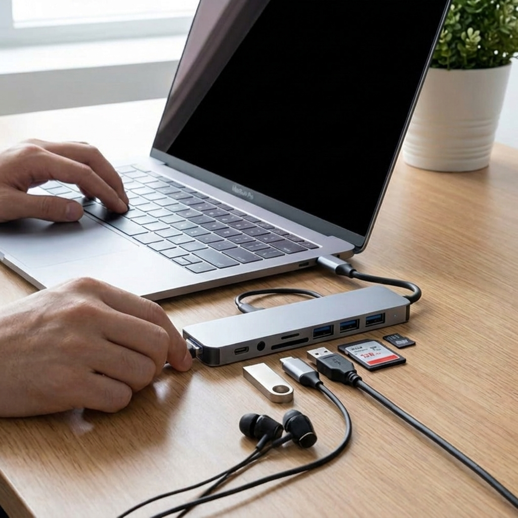 8-in-1 USB-C Hub Docking Station