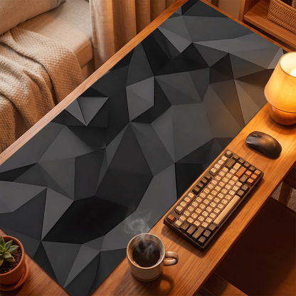 Large Gaming Hexagonal Geometric Mouse Pad Extended Battlefield Surface Speed-Tuned Cloth Top
