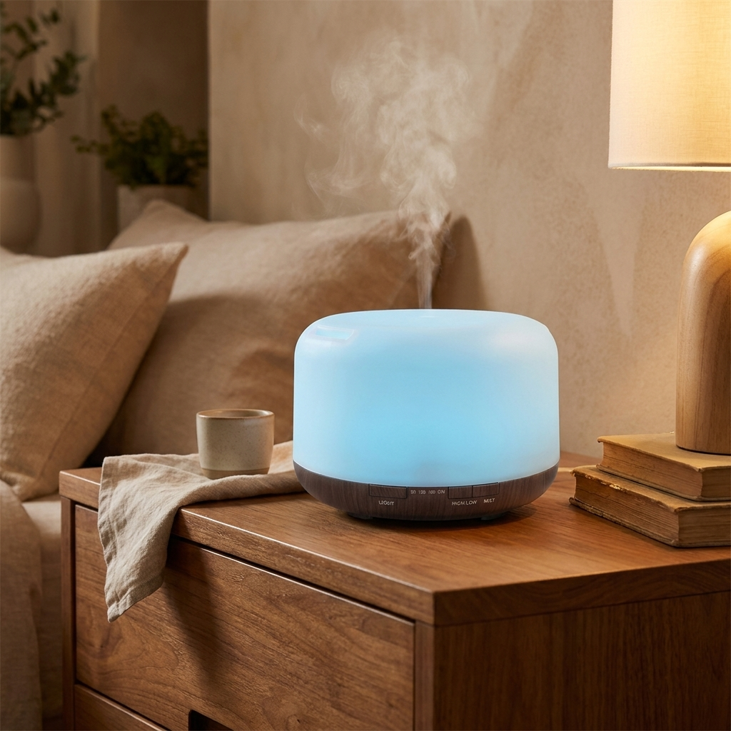500ml Diffuser - Dark wood grain - warm scene