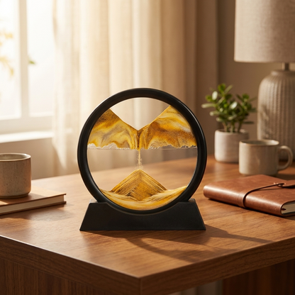 3D Sand Hourglass - Yellow - warm scene