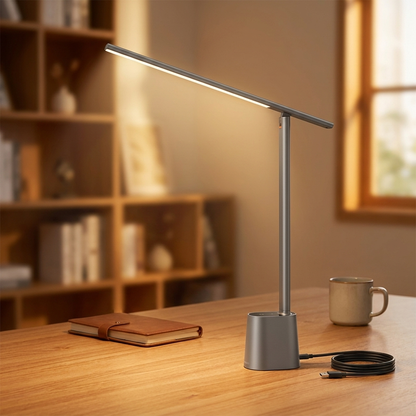 Baseus Desk Lamp - Grey body - warm scene