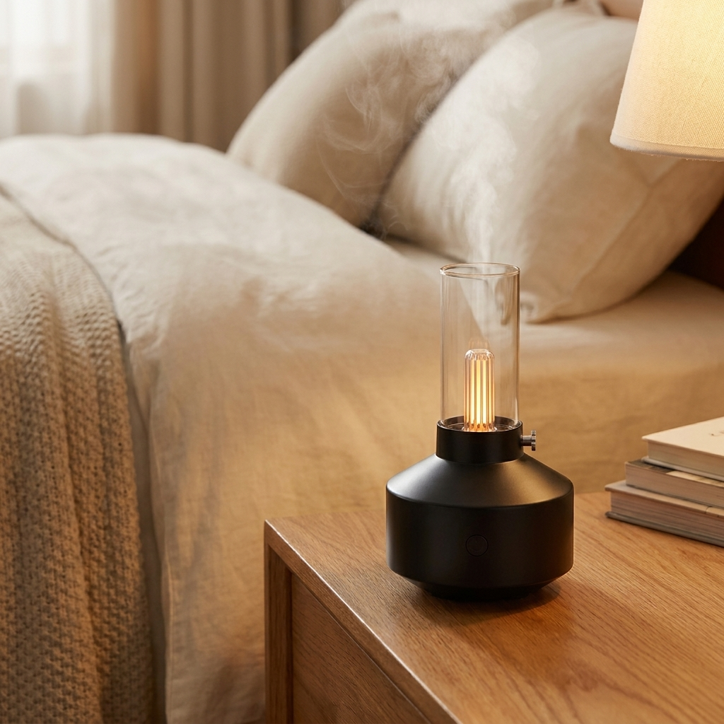 Mini Portable Diffuser - C Black 150ml - warm scene