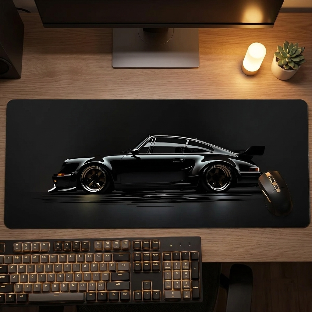 XXL Sports Car Mouse Pad - Car 4 - desk scene