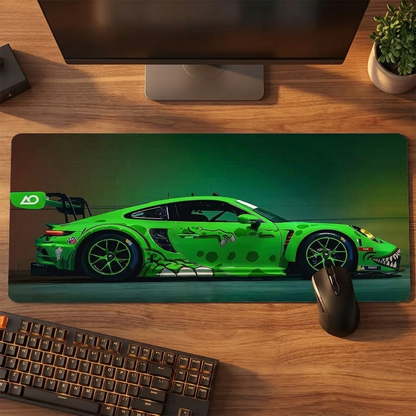 XXL Sports Car Mouse Pad - Car 7 - desk scene