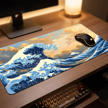 Great Wave Mouse Pad - FF06509 - desk scene
